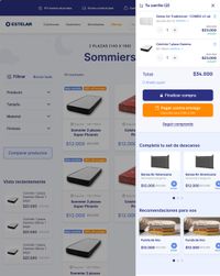 desktop screen of the design for the checkout page