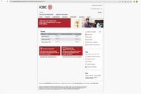 ICBCs page before redesign