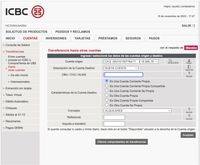 ICBCs page before redesign